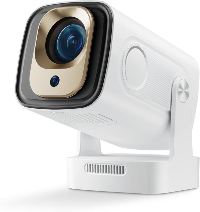 DreamFair 【Native 1080P & Auto Focus】Mini Projector with WiFi and Bluetooth, 4K Full HD 200ANSI, 180° Rotatable Portable Projector, Movie Projector, Compatible with Smartphone, TV Stick, Laptop, HDMI, USB - Image 1